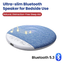 Ultra-slim Bluetooth 5.3 Speaker for Bedside Use Noise Soundbar Wireless MP3 Music Player Ultra Thin Timed Shutdown Audio Play