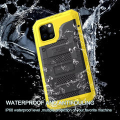 Heavy Metal Shockproof Anti-Drop IP68 Waterproof Case For iPhone XS XR 8 7 16e 15 14 Plus 13 12 11 Pro Max Cover Screen Protect