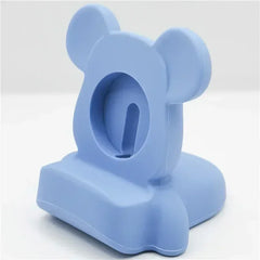 Mickey Mouse Charger Stand Minnie Desktop Holder for Apple Watch 9 8 7 6 5 4 iWatch 3 2 1 SE Cartoon Silicone Charging Base