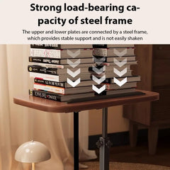 Adjustable Height Rotating Side Table Multi-Functional Lightweight Sofa Side Table Coffee Table Living Room Movable Desk Living Room Furniture