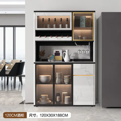 Nordic Glass Kitchen Cabinet Classic Display Decoration Luxury Kitchen Cabinet Storage Modern Szafka Kuchenna Furniture Home Kitchen & Dining Furniture