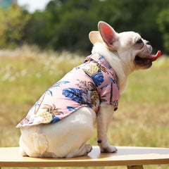 Hawaiian Beach Style Dog T-Shirts Thin Breathable Summer Dog Clothes for Small Dogs Puppy Pet Cat Vest Pet Shop
 Pet Clothing