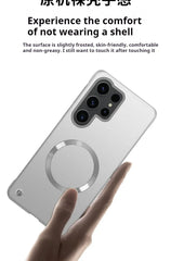 Thin Frameless Ultra Thin Magnetic Phone Case for Samsung Galaxy S25 Ultra S25 S24 S23 S22 Plus PC Hard Protective Cooling Cover