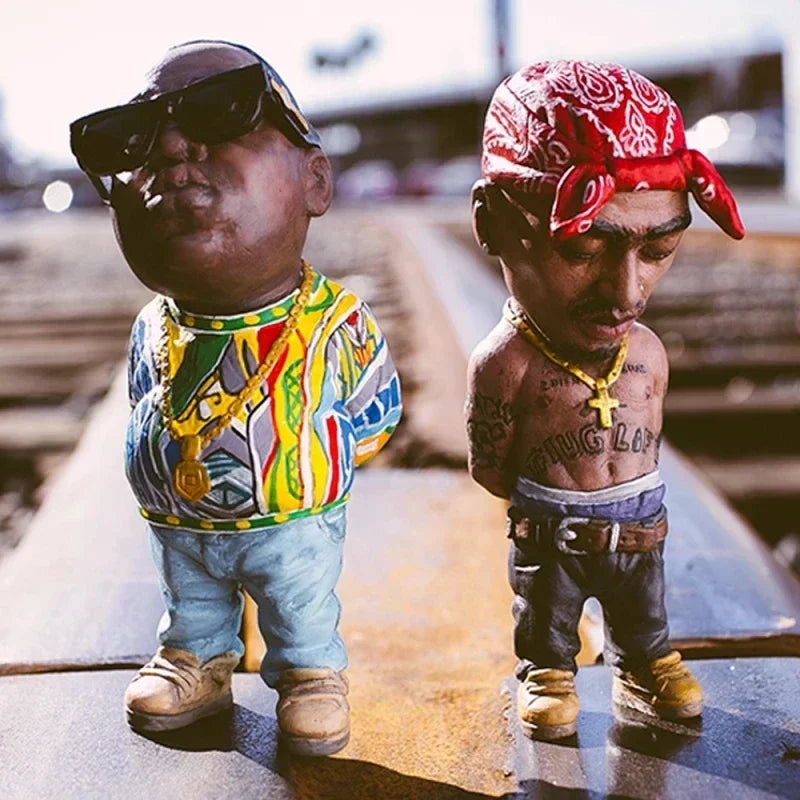 Tupac Rapper Figurine – Cool Hip Hop Desktop Decor Statue Decorative accessories