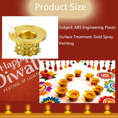 RMWIN-Diya LED Water Sensor Lights 24 Pcs, Waterproof Flameless Tea Light For Diwali For Home, Temple, Pooja, Return Gift