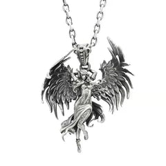 Dante Purgatory Cross Necklace Vintage Christian Passion Jesus Cross Pendant Male and Female Catholic Amulet Jewelry Gift