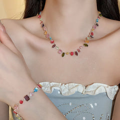 18K Gold Plated Crystal Zircon Necklace for Women – Luxury Jewelry