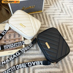 HOMEFISH High Quality PU Shoulder Bags for Woman's Handbag Simple Crossbody Casual Messenger Bag Cool Shoulder Bags Phone Bag