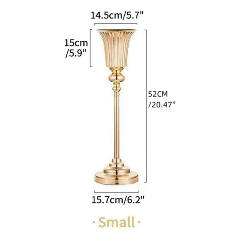 Wedding Centerpiece Vase, Floor Vase -Multi-Purpose Metal Vase for Christmas and Halloween Decorations, Party Events