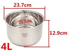 304 stainless steel rice cooker inner container Non stick Cooking Pot Replacement Accessories kitchen food Rice Cooker liner Kitchen Tools, Cooking Utensils