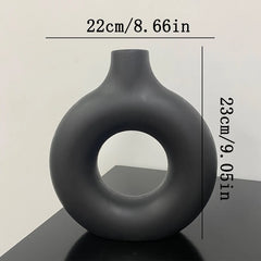 Nordic White Vase Designed Plastic Pot Bud Bottle Floral Arrangement Display Bottle Living Room Decor