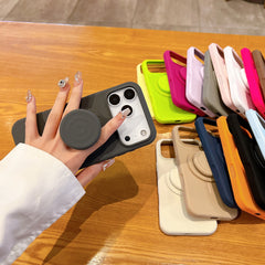 Original Silicone For Magsafe Magnetic Phone Mount Grip Finger Ring Holder Expanding Stand Portable Holder For iPhone 17 Samsung