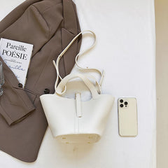 2-Piece PU Leather Tote & Crossbody Bag Set for Women
