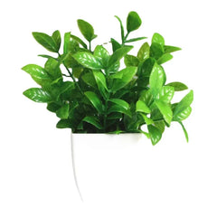 Artificial Bonsai Green Fake Plant Eucalyptus Flower Potted Plant for Indoor Outdoor Home Bedroom Garden Decoration Home Decor, Plants & flowers