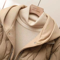 Korean Style Women’s Cropped Puffer Coat – Winter Casual Jacket