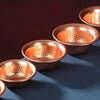 Nepalese Handmade Copper Water Offering Bowl - Buddhist Altar Ritual Tool with Hammered Texture -Crystal Serving Tray Bowl - L