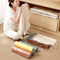 4PCS Reusable Vacuum Storage Bags – Space Saving Organizer