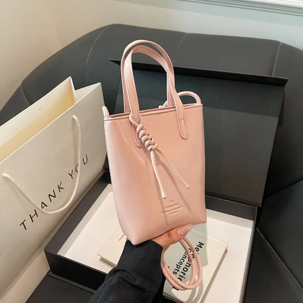 PU Leather Mini Crossbody Bag for Women 2025 New Korean Fashion Luxury Shoulder Bags Female Simple Retro Handbags and Purses