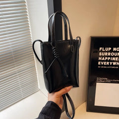 PU Leather Mini Crossbody Bag for Women 2025 New Korean Fashion Luxury Shoulder Bags Female Simple Retro Handbags and Purses