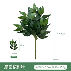 Fake Plant Home Living Room Decor Simulation Green Eucalyptus Leaves Jungle Arrangement Flower Arrangement Accessories