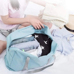 Carry-on Luggage Bag Foldable Travel Duffel Bag Tote Large Capacity Waterproof Portable Storage Bag with Zipper