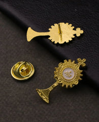 10Pcs Enamel JHS Cross Chalice Medal Brooches Catholic First Communion Jesus Grail Lapel Pin Breastpin Jewelry Accessories