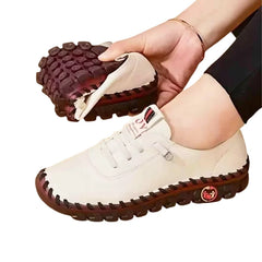 Sneakers Women Shoes Loafers Lace Up Leather Flat New Spring Casual comfortable Mom Shoe Mujer Zapatos Chaussure Flat Shoes