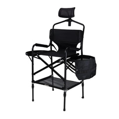 Simpleme Lightweight Aluminum Portable Folding Tall Director Adjustable High Makeup Artist Chair With Headrest Office Chairs Office Furniture