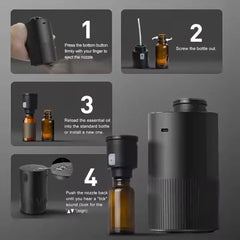 Portable Essential Oil Diffuser Smell Distributor Electric Smell For Home Office Car Air Freshener Rechargeable Scent Diffusers Home Decor