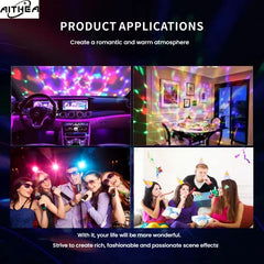 AITHEA Rotate  Multicolor USB Projector Light Night Light for Home Bedroom Party Decor Disco Light Kids Decoration Christmas