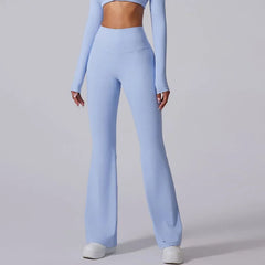 Cloud Rise Sexy Sports Leggings for Girls Long Yoga Pants Women Gym Fitness Running Loose Trousers High Waist Workout Tights