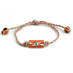 Lucky Eye Adjustable Colorful Braided Rope Bracelet Turkish Evil Eye Bead Copper Zircon Charm Bracelet for Women Men Jewelry