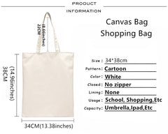 Big Time Rush Canvas Jute Tote Bag – Reusable Grocery Shopper