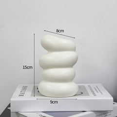 Nordic Vase Imitation Ceramic Flower Bottle Decorative Flowerpot Flower Arranging Ornament Plastic Home Pot Wedding decor