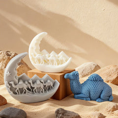 Ramadan 3D Desert Camel silicone Mold Scented Candle Resin Soap Crafts Furniture Decorations