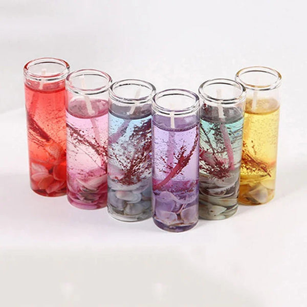1pc Aromatherapy Smokeless Small Candles Ocean Shells Valentines Scented Jelly Candle Romantic Decoration Candle Home Decor Gift