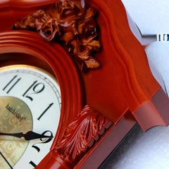 Large 3D Wall Cloc, Vintage European Pendulum Clock, Retro Modern Design Living Room and Farmhouse Decor Home Timepiece