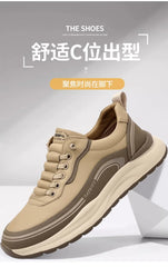 Men’s Luxury Leather Sneakers 2025 Anti-Slip Sports Shoes