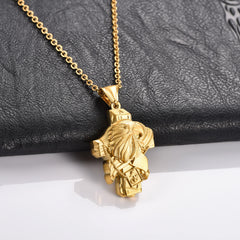 Religious Stainless Steel Cross Pendant Necklace for Women Men Charms for Chain Choker Christian Metal Jewelry Making Accessory