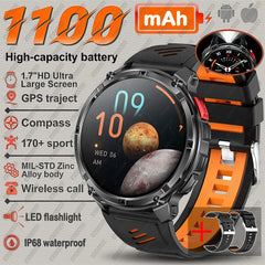 New T-Rex3 Ultra 1100mAh Battery Smart Watch GPS Track Compass IP69K Waterproof Sports tracker Outdoors Military Smartwatches