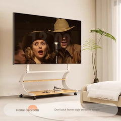Mobile Rolling TV Stand for 50-100inch TVs Cart TV Shelf Mute Wheels up to 220lbs Max VESA 900x600mmFloor Stand TV Support Shelf Living Room Furniture