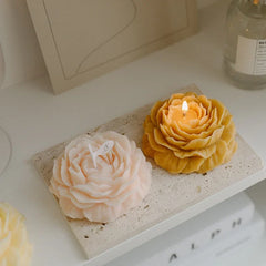 3D Peony Aromatic Candle Creative Flower Shape Aromatherapy Wedding Decor Gifts Box Valentine's Day Scented Souvenir Ornament