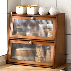 Bamboo Kitchen Storage Unit,Tabletop Cabine, Sideboard Cabinet, Multi-Use, Bedroom 40 * 28 * 50Cm Kitchen & Dining Furniture Kitchen Display Cabinets