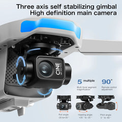 S-X1 MAX GPS Drone with 3-Axis Gimbal 5000m FPV 8K/4K HD Camera with LCD RC Screen 3 Batteries Professional RC Quadcopter Gifts