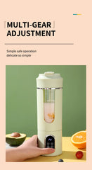 HOMEFISH Portable Rechargeable Compact Juice Cup Multi-functional Blender for Students - On-the-Go Fresh Juice Maker