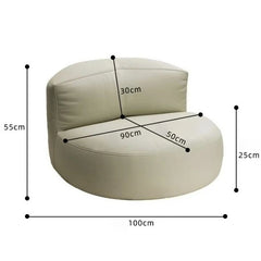 Lazy Sofas Living Room  Single Corner Sofa Modern Design Sofa for 1 Person Can Lie Down Beanbag Tatami Thickened Leather Home Living Room Furniture