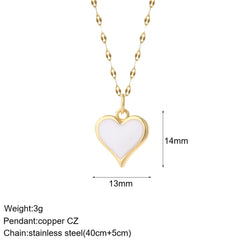 Heart Evil Blue Eye Sun Necklace for Women Cute Dog Bee Elephant Gold Color Pendant Long Stainless Steel Chains