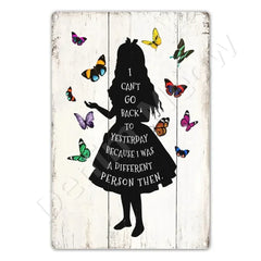 Be Kind to Your Mind Retro Tin Signs Inspirational Quotes Wall Art Sign Muse Vintage Home Room Garden Decor Hippie Girl Poster