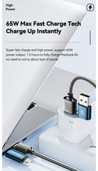Essager 4 in 1 65W USB C To Type C Lightning Fast Charging Cable For IPhone 15 14 13 Pro Max Xiaomi Huawei Multi Charger Cable