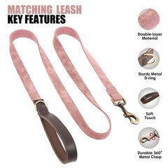 Personalized Dog Collar Leash PU Leather Dog Collars With Walking Lead Rope Free Custom Pet ID for Small Large Dogs Pug Pet Shop